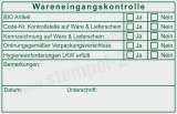 Professioneller HACCP Kontrollstempel für Lebensmittelbetriebe Farbe Grün