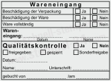 Wareneingang & Qualitätskontrolle – Prüfstatus Abdruck Trodat Professional 5211 Schwarz