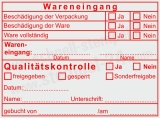 Wareneingang & Qualitätskontrolle – Prüfstatus Abdruck Trodat Professional 5211 Rot