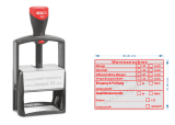 Stempel Warenannahme Eingang Prüfung Qualitätskontrolle COLOP 2800 Rot