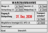 Trodat Professional 5480 Stempel Warenannahme Sichtprüfung Maßprüfung Schwarz/Rot
