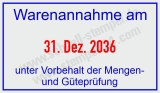 Stempel Warenannahme unter Vorbehalt Mengen und Güteprüfung • 5440