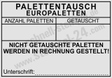 Palettentausch Europaletten – nicht getauschte Paletten werden in Rechnung gestellt | Trodat Professional 5211 Schwarz