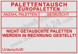 Palettentausch Europaletten – nicht getauschte Paletten werden in Rechnung gestellt | Trodat Professional 5211 Rot
