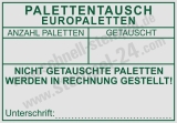 Palettentausch Europaletten – nicht getauschte Paletten werden in Rechnung gestellt | Trodat Professional 5211 Grün