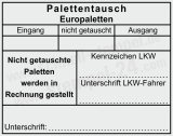 Stempel – Europaletten Tausch & fehlende Paletten berechnet Schwarz