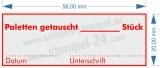 Stempel Paletten getauscht Rot