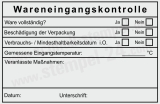 Wareneingangsprüfung Stempel für Küche & Gastronomiebetriebe Schwarz