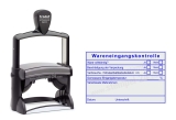 Wareneingangsprüfung Stempel für Küche & Gastronomiebetriebe Blau