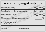 Stempel Wareneingangskontrolle Mindesthaltbarkeitsdatum Schwarz