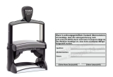 Stempel Ladungssicherung nach § 22 und § 23 StVO Transport erfolgt Stempel Schwarz