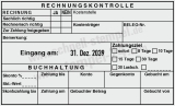 Kontierungsstempel Rechnungskontrolle Kostenstelle Kostenträger Lastschrift