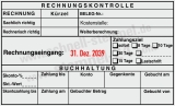 Stempel Rechnungskontrolle Kostenstelle Belegnummer Zahlungsziel Schwarz/Rot | Trodat Professional 54120