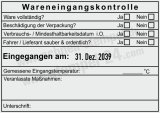 DHACCP Stempel Wareneingangskontrolle Mindesthaltbarkeit i.O. Schwarz