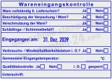 Stempel HACCP Wareneingangskontrolle Schimmelbefall | 54120