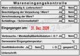 Stempel HACCP Wareneingangskontrolle Schimmelbefall Schwarz/Rot