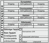 Stempel für Palettentausch – Chemiepaletten, Europaletten & Gitterboxen Schwarz