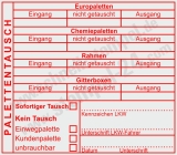 Stempel für Palettentausch – Chemiepaletten, Europaletten & Gitterboxen Rot