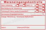 HACCP-Stempel Wareneingangskontrolle Mindesthaltbarkeit Charge Rot