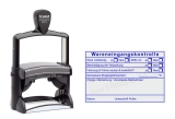 HACCP-Stempel Wareneingangskontrolle Mindesthaltbarkeit Charge | Stempel Blau