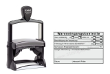 HACCP-Stempel Wareneingangskontrolle Mindesthaltbarkeit Charge Stempel Schwarz