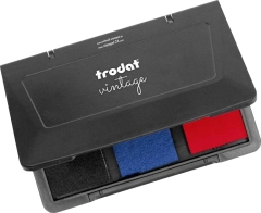 Trodat Vintage V1 Schwarz Blau Rot | 9051
