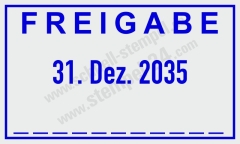 Trodat Professional 5430 Freigabe-Stempel – Datum & Unterschrift | Selbstfärbender Datumstempel