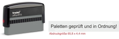 Stempel Paletten geprüft in Ordnung | 4916